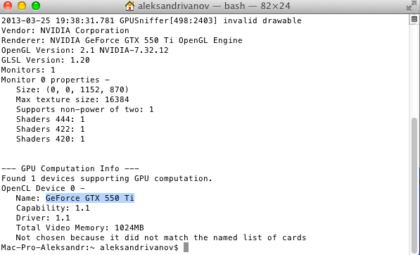 GeForce GTX 550 Ti vs ATI Radeon HD 5770 for Mac