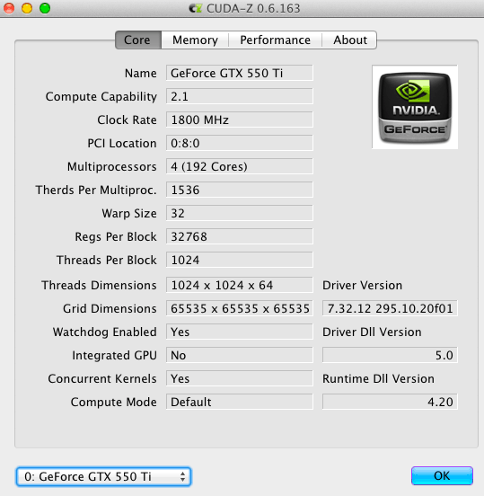 GeForce GTX 550 Ti vs ATI Radeon HD 5770 for Mac