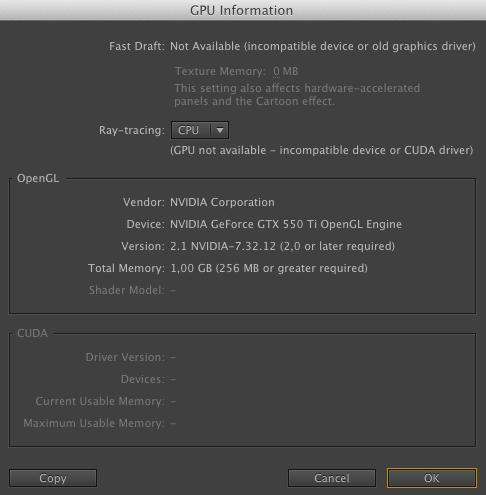 GeForce GTX 550 Ti vs ATI Radeon HD 5770 for Mac