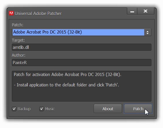 crack adobe acrobat dc 2015 amtlib dll