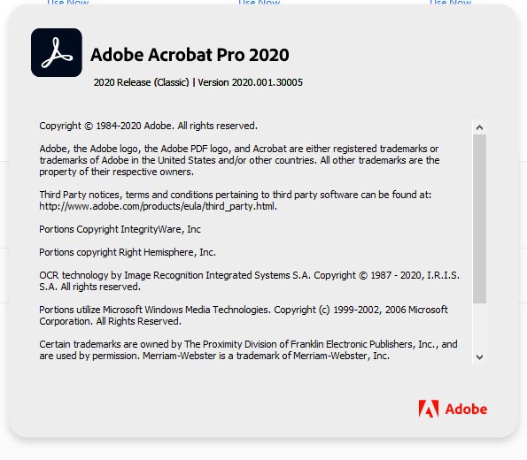 Adobe Acrobat DC 2020