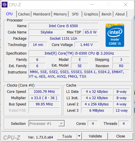 Intel Core i5-6500