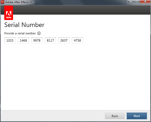 serial key for adobe after effect cc 2015