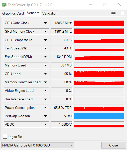 GIGABYTE GeForce GTX 1060 WINDFORCE OC 3G (GV-N1060WF2OC-3GD)