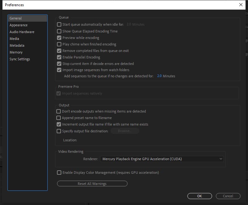 Adobe Media Encoder CC 2020