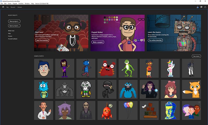 Adobe Character Animator Beta (22.1)