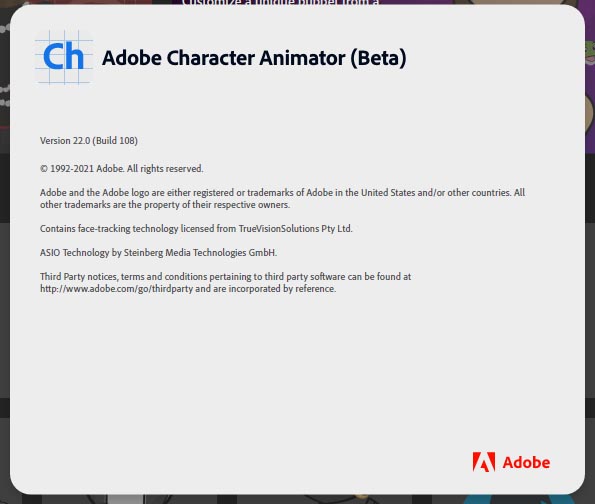 Adobe Character Animator Beta (22.1)