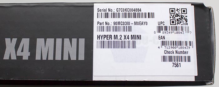 ASUS HYPER M.2 X4 MINI