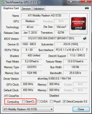 Mercury Playback Engine GPU Acceleration (OpenCL)