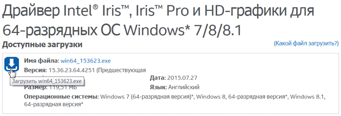 Intel Iris Pro Graphics 6200