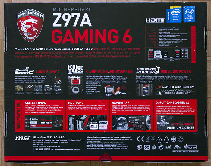 MSI Z97A GAMING 6