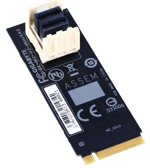 GIGABYTE GC-M2-U2-MINISAS M.2 TO U.2 MINI-SAS