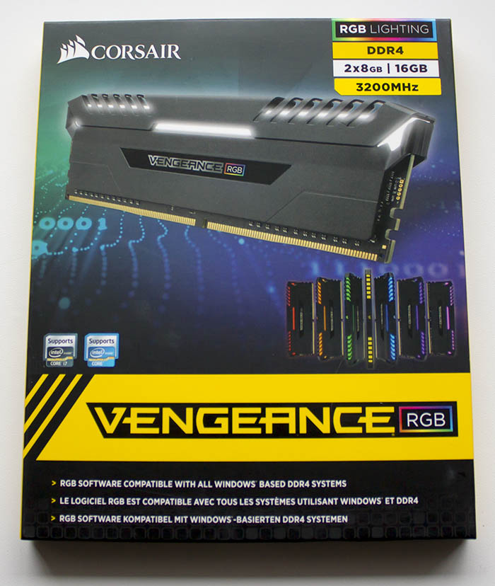 CORSAIR Vengeance RGB CMR16GX4M2C3200C16