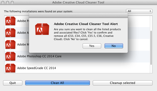 Adobe Creative Cloud Cleaner Tool