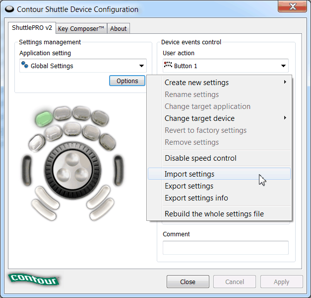 Contour ShuttlePro v2