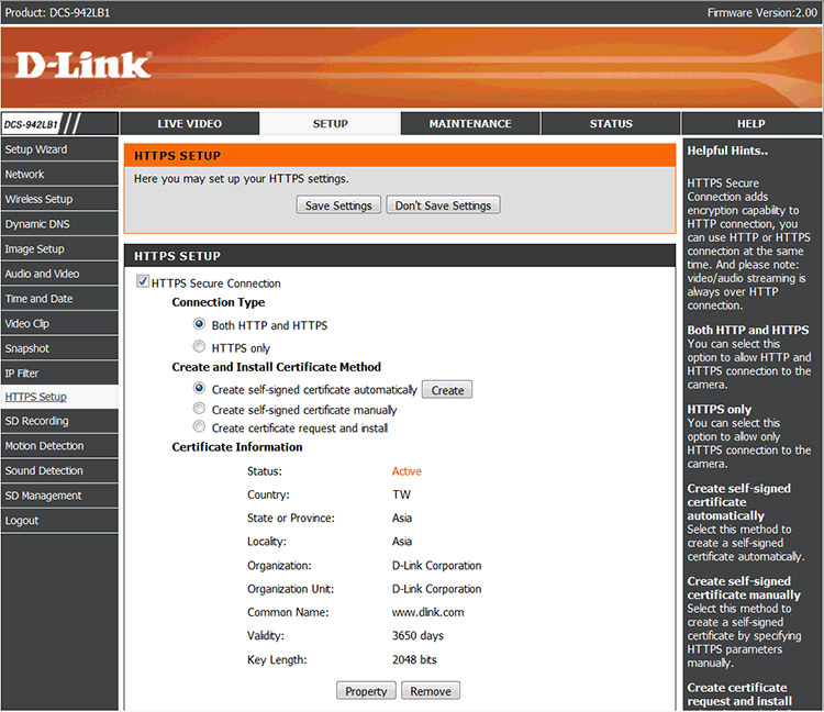 D-Link DCS-942L