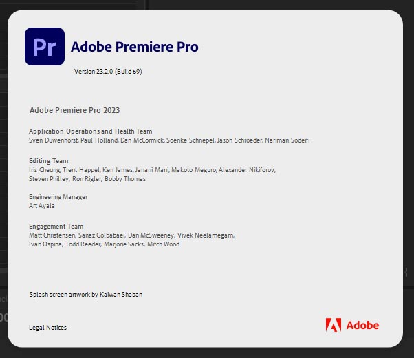 Adobe Premiere Pro 2023