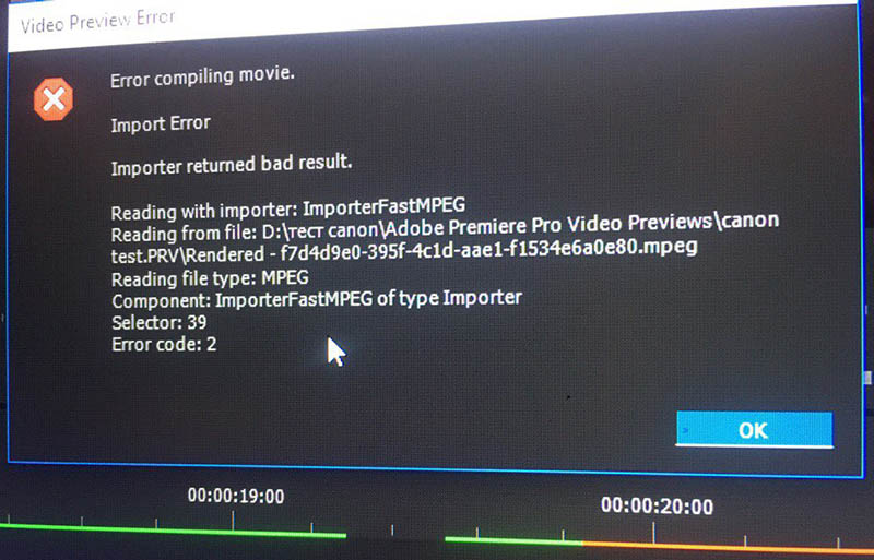 Error compiling movie