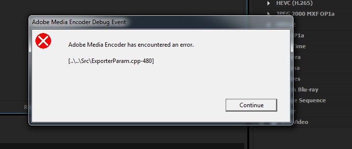 Render returned error