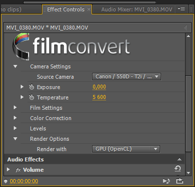 FilmConvert Pro AE