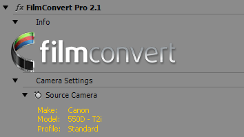 FilmConvert Pro AE