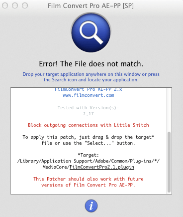 FilmConvert Pro AE (Mac OS)