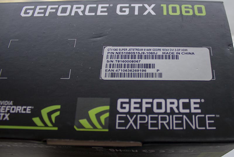 Palit GeForce GTX 1060 Super JetStream