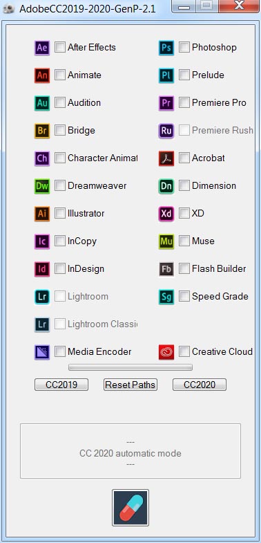 Adobe CC 2019 - 2020 GenP v2.1