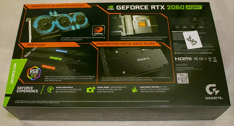 Gigabyte GeForce RTX 2060 SUPER GAMING OC 8G (GV-N206SGAMING OC-8GC)