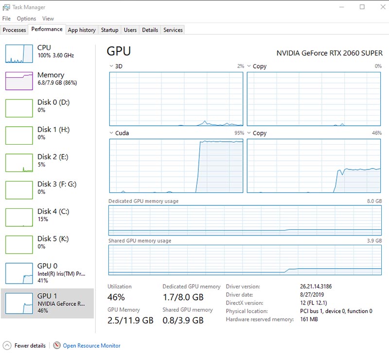 Gigabyte GeForce RTX 2060 SUPER GAMING OC 8G (GV-N206SGAMING OC-8GC)