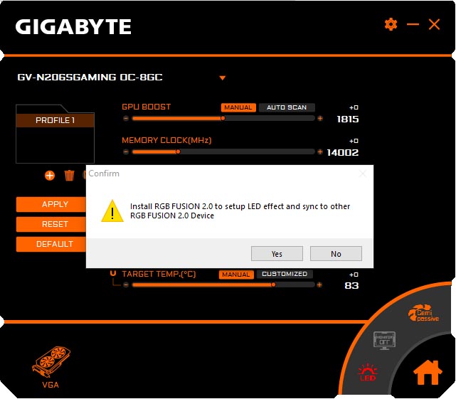 Gigabyte GeForce RTX 2060 SUPER GAMING OC 8G (GV-N206SGAMING OC-8GC)