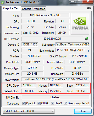 GeForce GTX 660