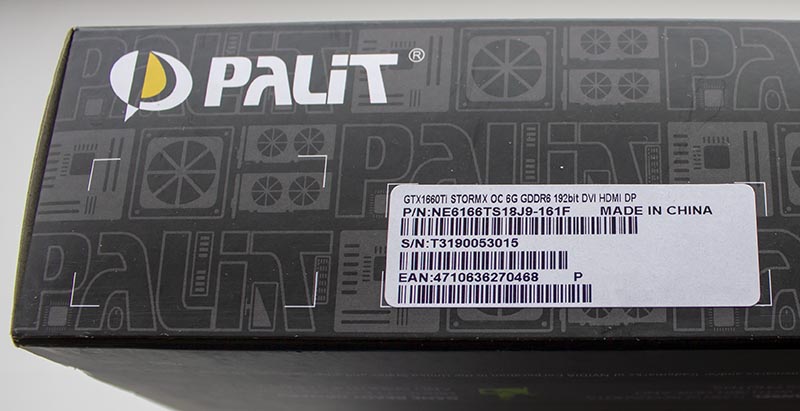 Palit GeForce GTX 1660 Ti StormX OC (NE6166TS18J9-161F)