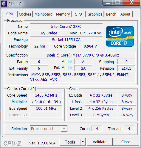 Intel HD Graphics 4000 (GT2)