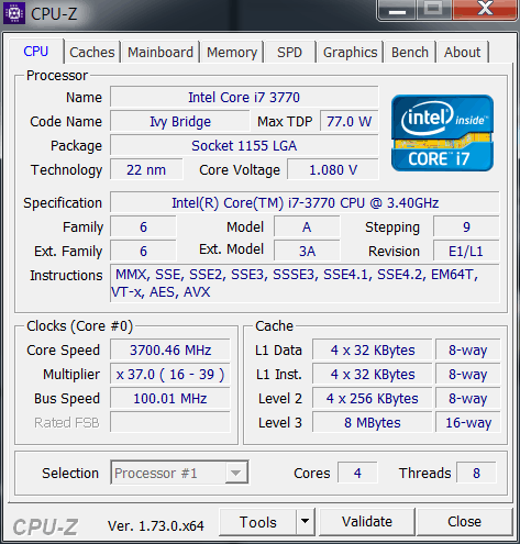 Intel HD Graphics 4000 (GT2)