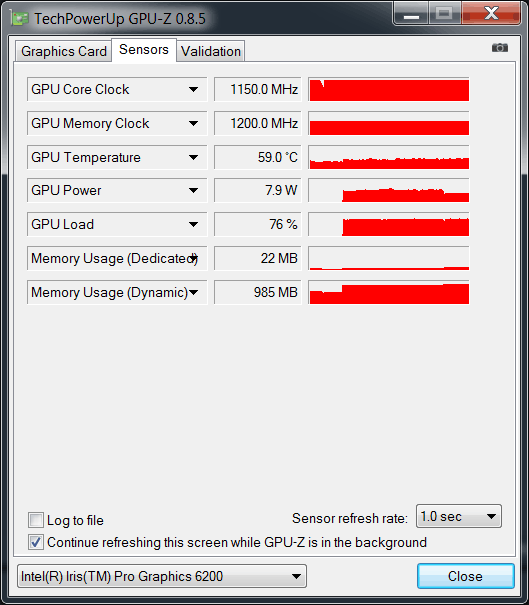 Intel Iris Pro Graphics 6200