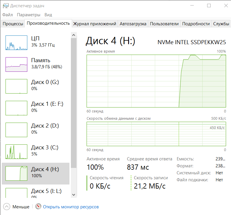 Intel SSDPEKKW256G7X1