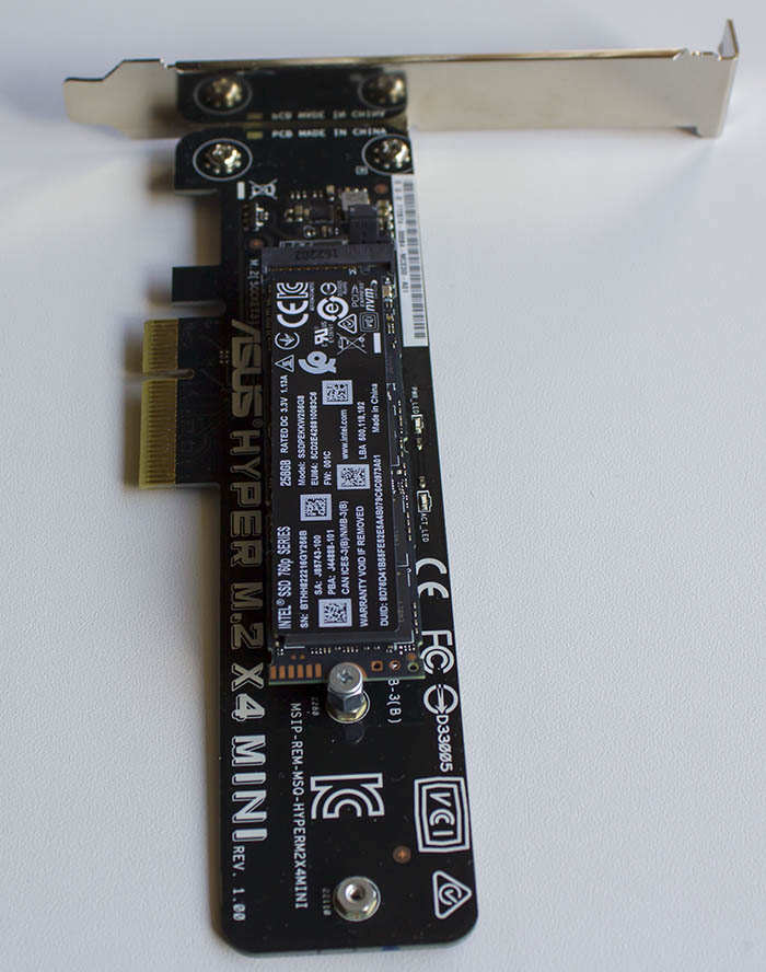 Intel SSD 760p (SSDPEKKW256G801)