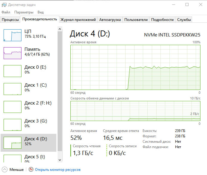 Intel SSD 760p (SSDPEKKW512G8XT)