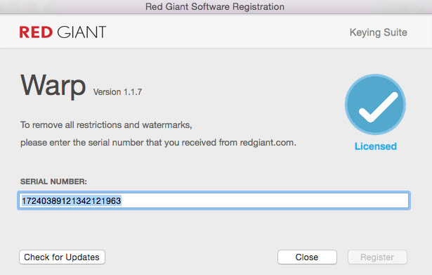 Red Giant Keying Suite 11.1.9
