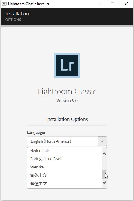 Adobe Photoshop Lightroom Classic CC 9.0