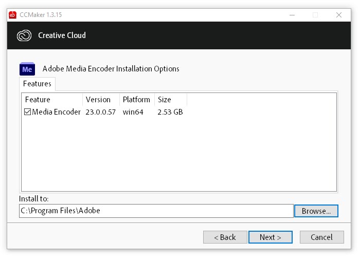 Adobe Media Encoder 2023 (v23.0)