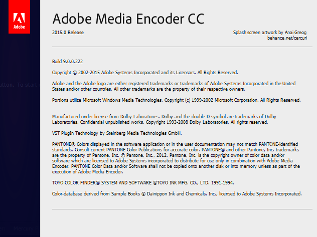 Adobe Media Encoder CC 2015