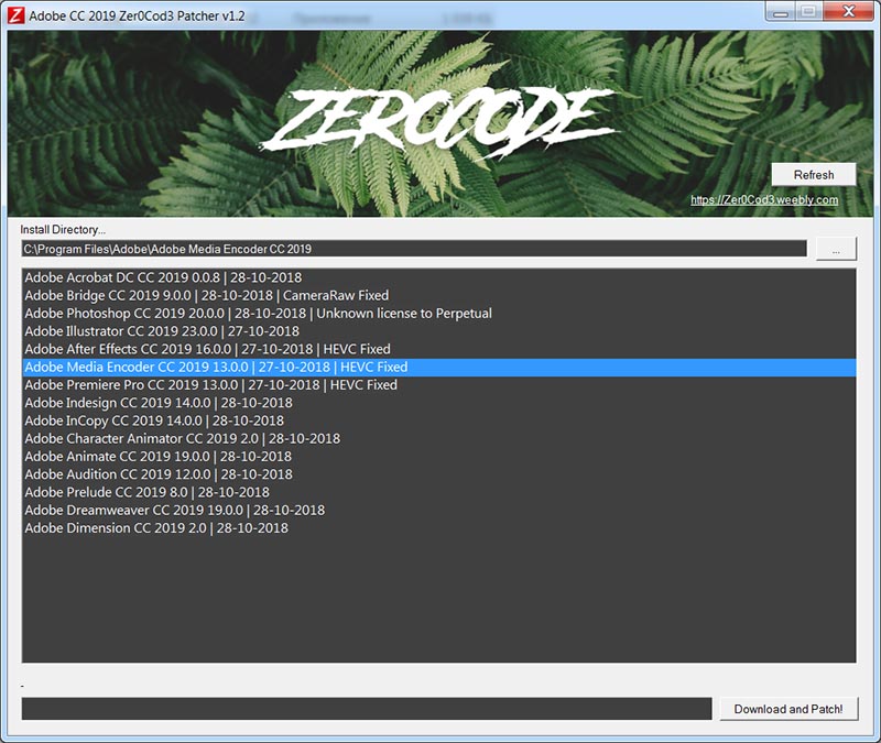 Adobe CC 2019 Zer0Cod3 Patcher.exe