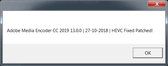 Adobe Media Encoder CC 2019
