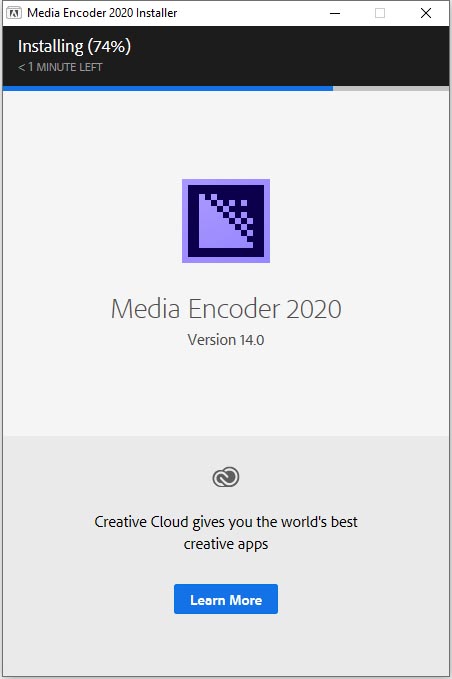 Adobe Media Encoder CC 2020 (v14.0.0.556)