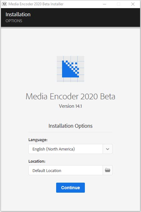 Adobe Media Encoder (Beta) v14.1