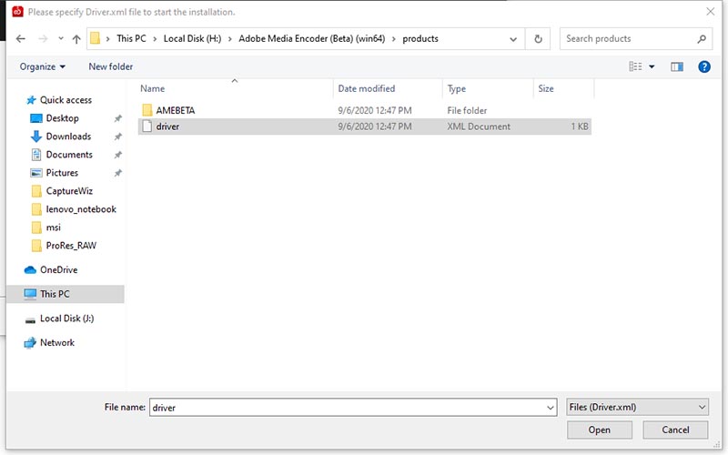 Adobe Media Encoder (Beta) v14.5