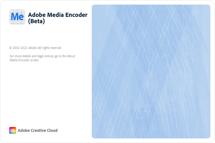 Adobe Media Encoder (Beta) v22.1