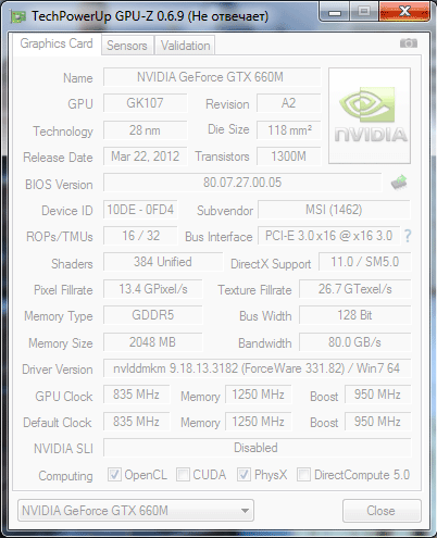 GeForce GTX 660M